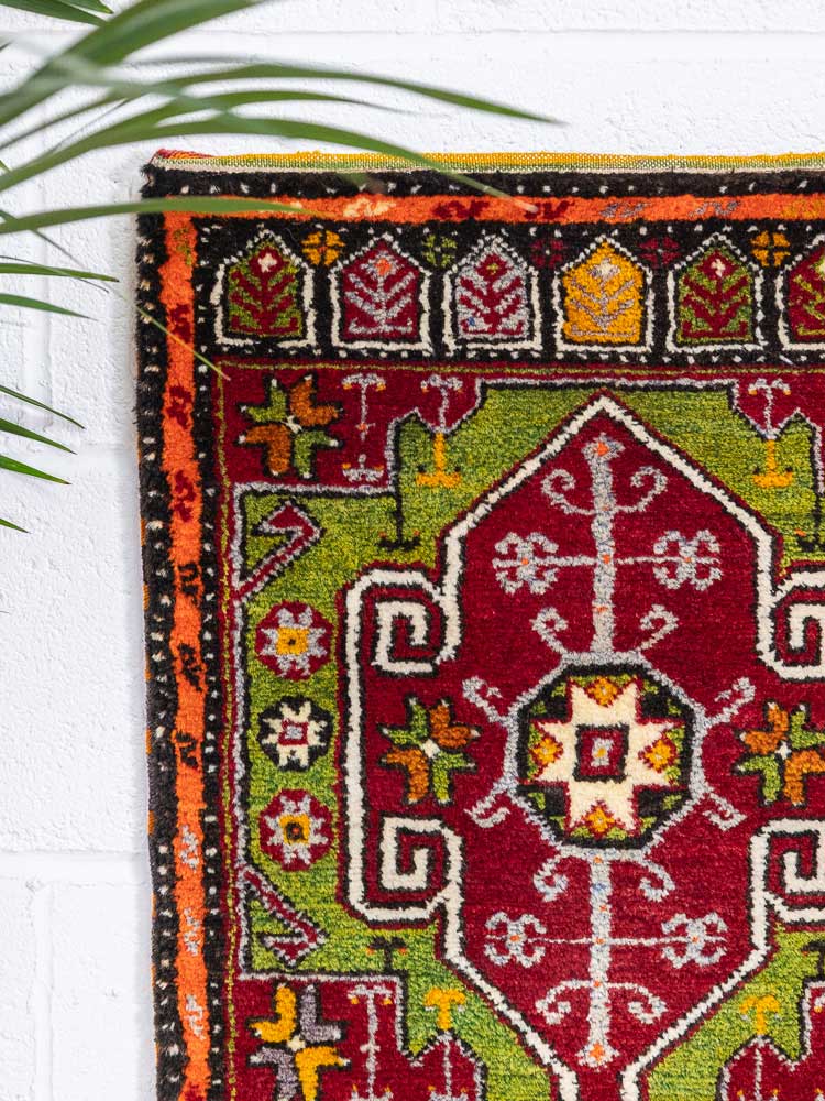 12367 Turkish Cal Vintage Carpet Floor Cushion 50x109cm (1.7½ x 3.7ft)