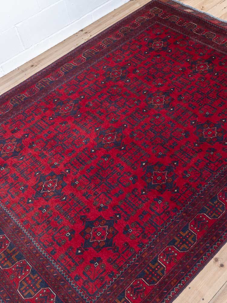 12381 Fine Afghan Khal Mohammedi Pile Rug 180x250cm (5.10½ x 8.2½ft)
