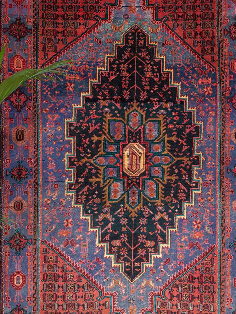 12434 Hamadan Hand-knotted Persian Rug 135x207cm (4.5 x 6.9½ft)