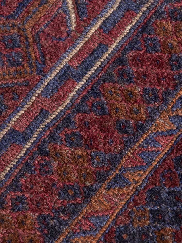 12441 Afghan Mixed Weave Moshwani Rug 152x182cm (4.11½ x 5.11½ft)