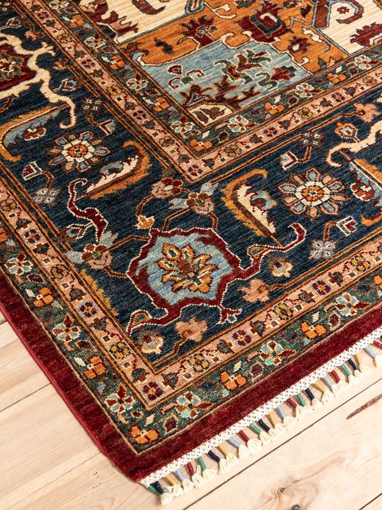 12516 Large Fine Decorative Sultan Heriz Design Pile Carpet 272x370cm (8.11 x 12.1ft)