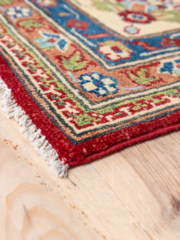 12518 Large Afghan Yakash Kazak Pile Carpet 272x354cm (8.11 x 11.7ft)