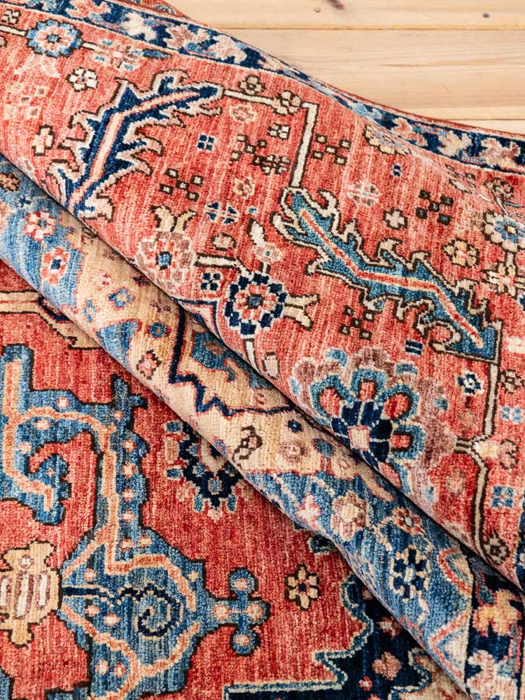 12520 Large Decorative Afghan Ariana Pile Carpet 245x308cm (8.0 x 10.1ft)