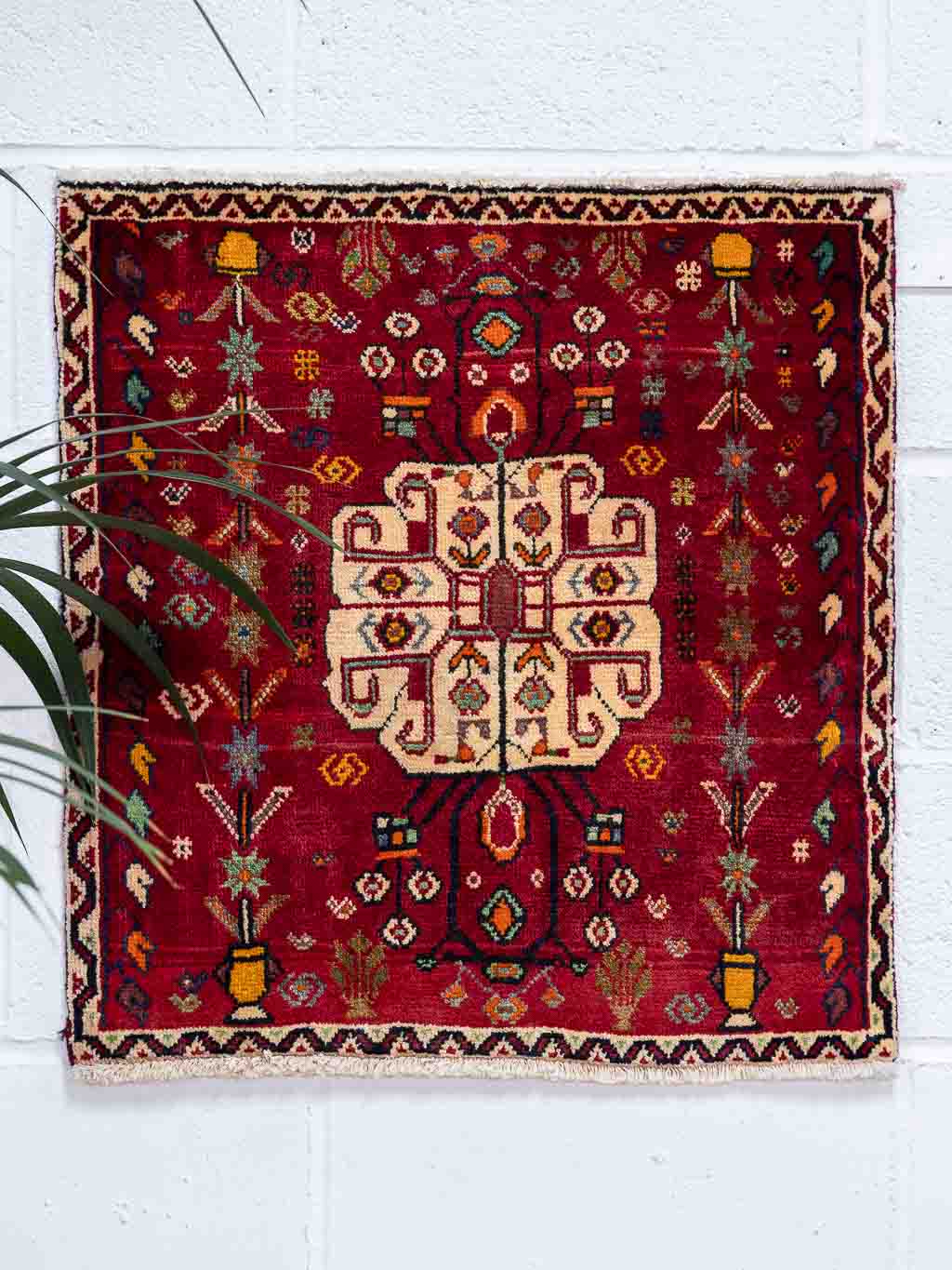 Tribal Qashqai Hand-knotted Rug With Symbols & Motifs | Yashar Bish