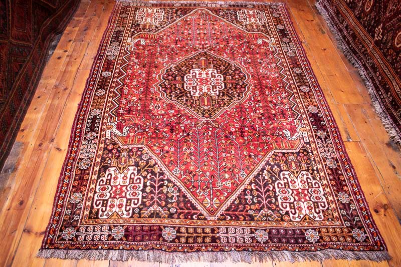 4819 Persian Qashqai Farashband Carpet 160x243cm (5.3 x 7.11½ft)