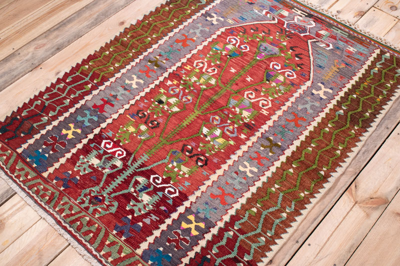 5082 Turkish Esme Kilim 104x140cm (3.5 x 4.7ft)