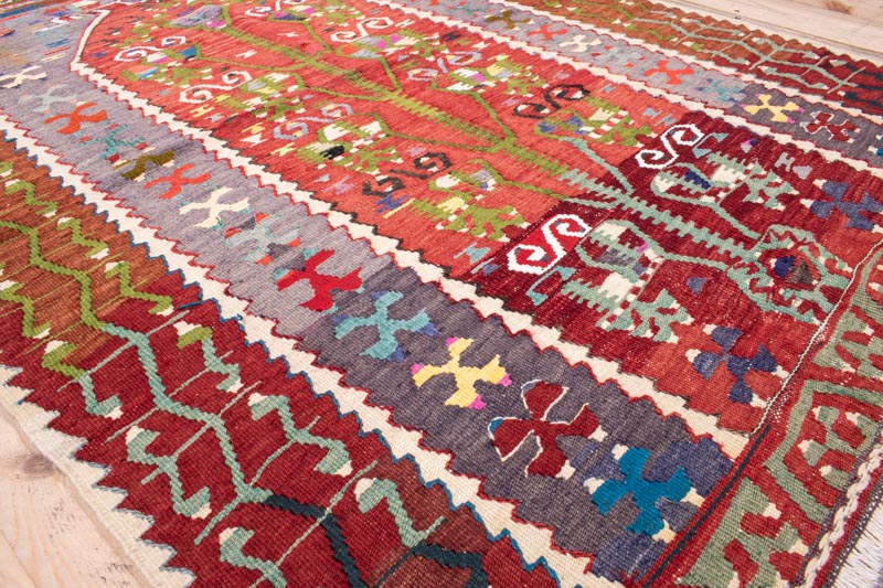 5082 Turkish Esme Kilim 104x140cm (3.5 x 4.7ft)