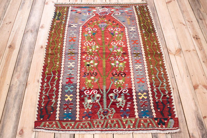 5082 Turkish Esme Kilim 104x140cm (3.5 x 4.7ft)