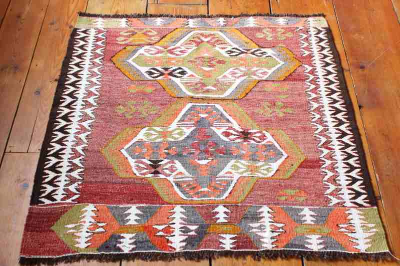 7807 Turkish Mut Kilim Rug 92x91cm (3 x 2.11ft)