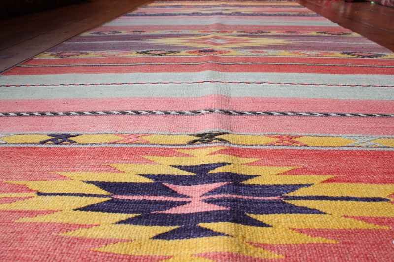 7871 Turkish Acipayam Kilim Runner Rug 96x292cm (3.1 x 9.7ft)