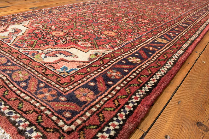 8466 Oriental Persian Hosseinabad Runner Rug 82x395cm (2.8 x 12.11ft)