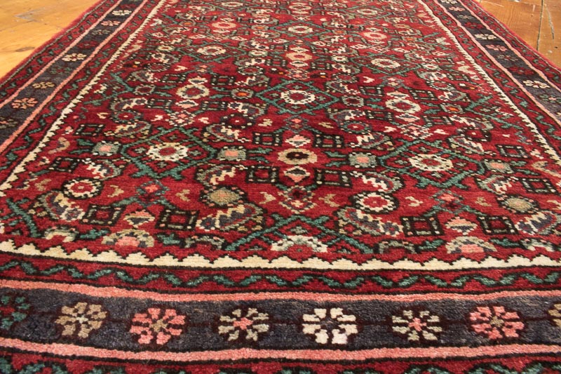 8472 Persian Oriental Hosseinabad Runner Rug 88x300cm (2.10 x 9.10ft)