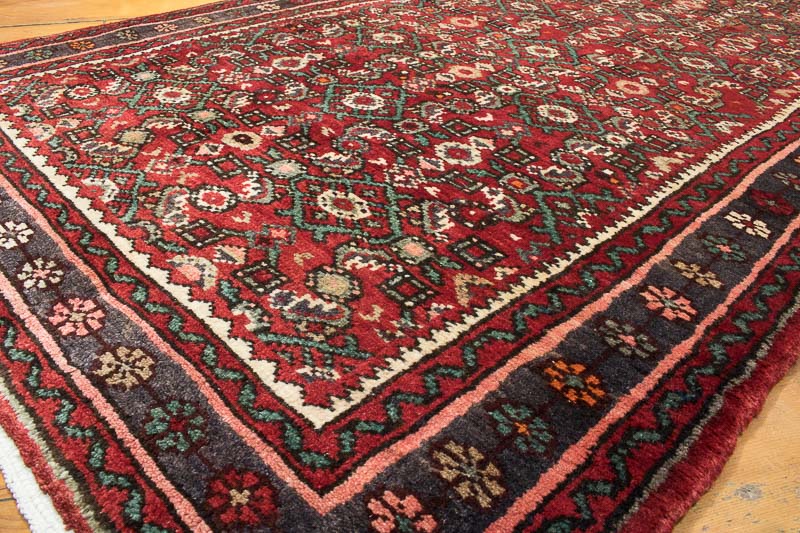 8472 Persian Oriental Hosseinabad Runner Rug 88x300cm (2.10 x 9.10ft)