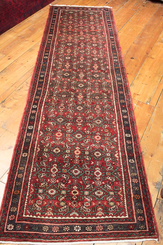 8472 Persian Oriental Hosseinabad Runner Rug 88x300cm (2.10 x 9.10ft)