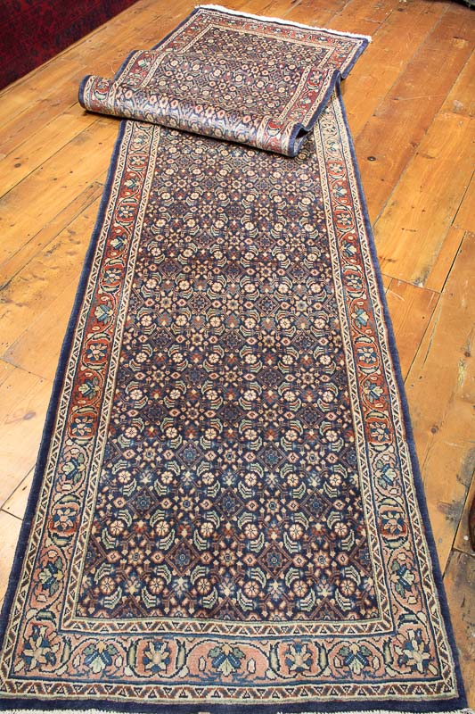 8486 Oriental Persian Mahal Carpet Runner 88x429cm (2.10x14.1ft)