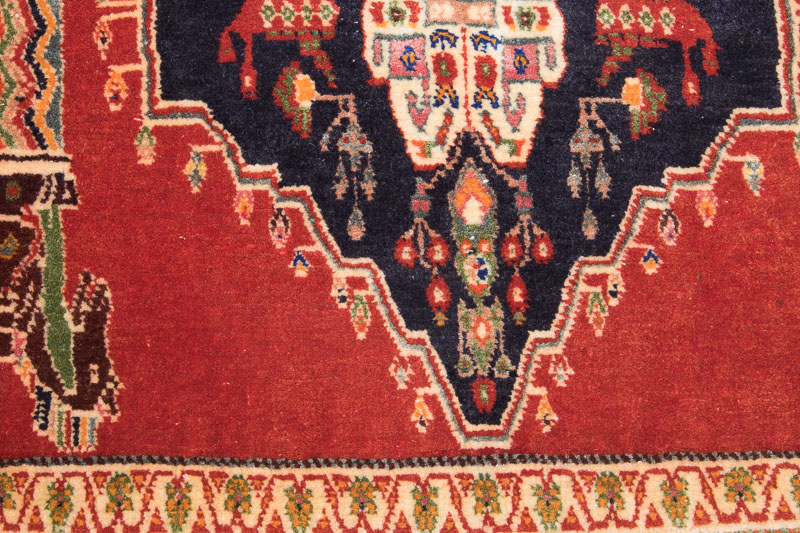 8644 Persian Qashqai Rug 58x62cm (1.10 x 2.0ft)