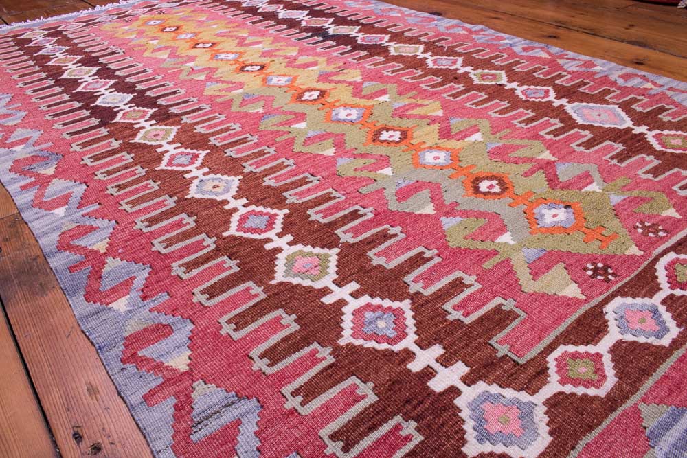 9046 Vintage Turkish Kilim Rug - Esme 94x154cm (3.1 x 5.0ft)