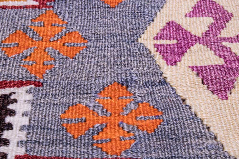 9047 Vintage Turkish Kilim Rug - Adana 104x139cm (3.5 x 4.6ft)