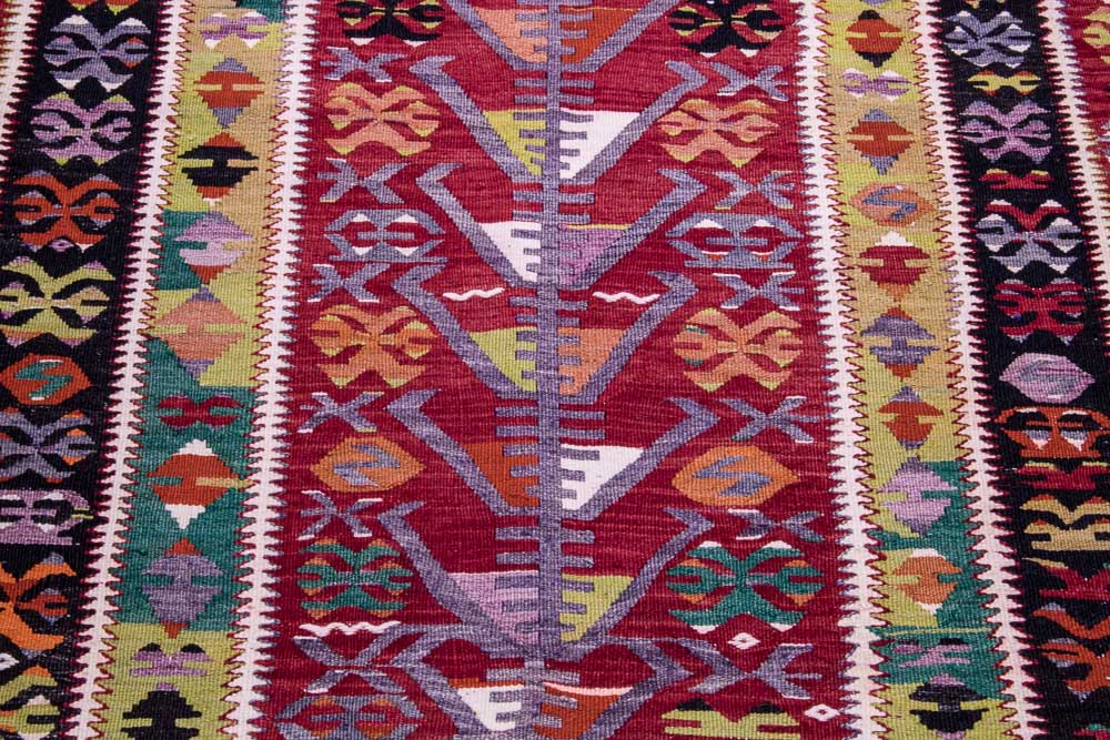 9058 Vintage Turkish Kilim Rug - Esme 104x160cm (3.5 x 5.3ft)