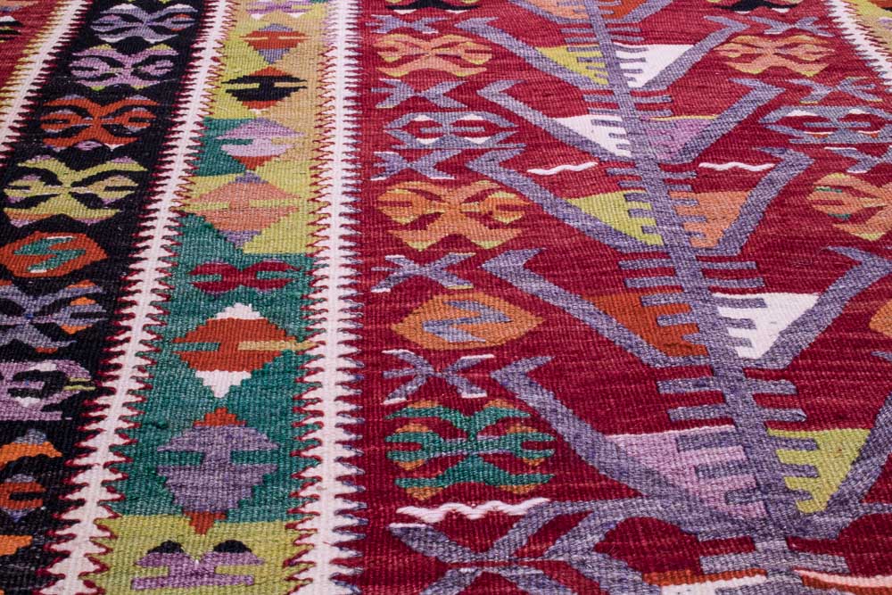 9058 Vintage Turkish Kilim Rug - Esme 104x160cm (3.5 x 5.3ft)