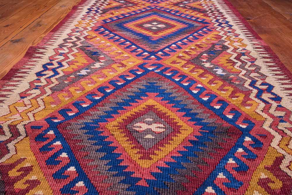 9067 Turkish Kilim Rug - Fethiye 80x168cm (2.7 x 5.6ft)