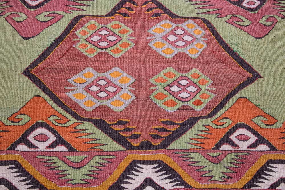 9096 Vintage Turkish Kilim Rug - Mut 90x119cm (2.11 x 3.11ft)