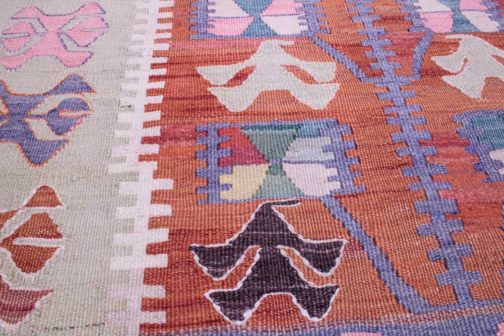 9098 Vintage Turkish Kilim Rug - Esme 86x108cm (2.10 x 3.6ft)