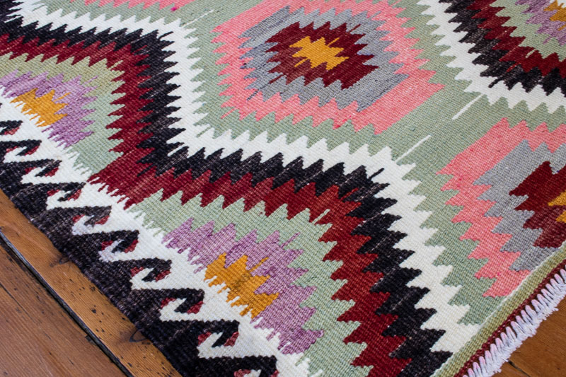 9429 Vintage Turkish Kilim Rug - Antalya 58x107cm (1.11 x 3.6ft)