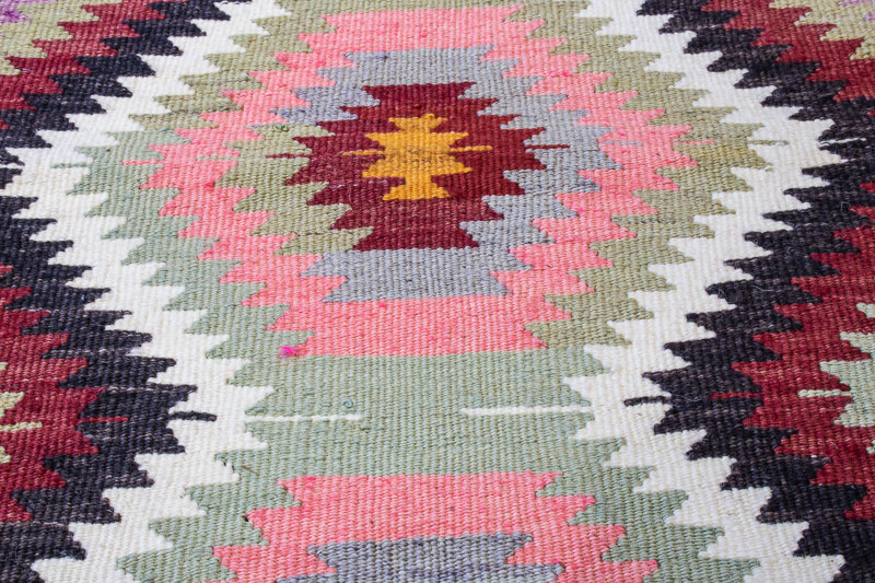 9429 Vintage Turkish Kilim Rug - Antalya 58x107cm (1.11 x 3.6ft)