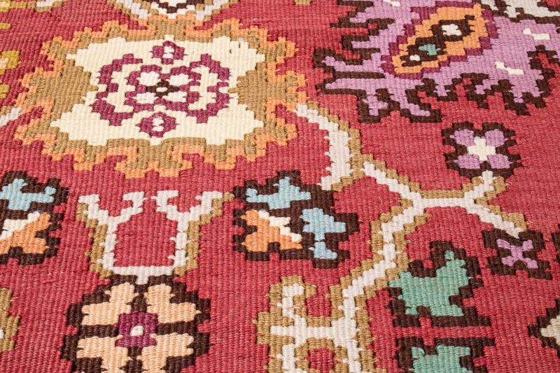 9964 Large Vintage Bulgarian Kotlenski Kilim Rug 254x387cm (8.4 x 12.8ft)