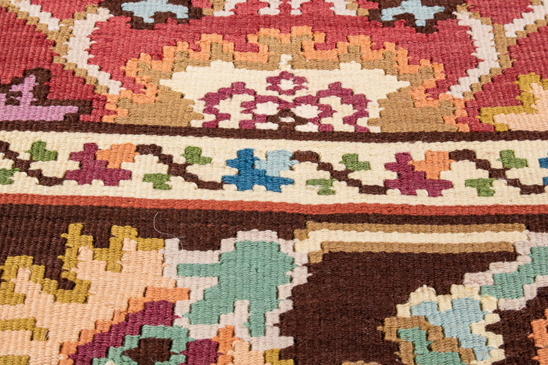 9964 Large Vintage Bulgarian Kotlenski Kilim Rug 254x387cm (8.4 x 12.8ft)