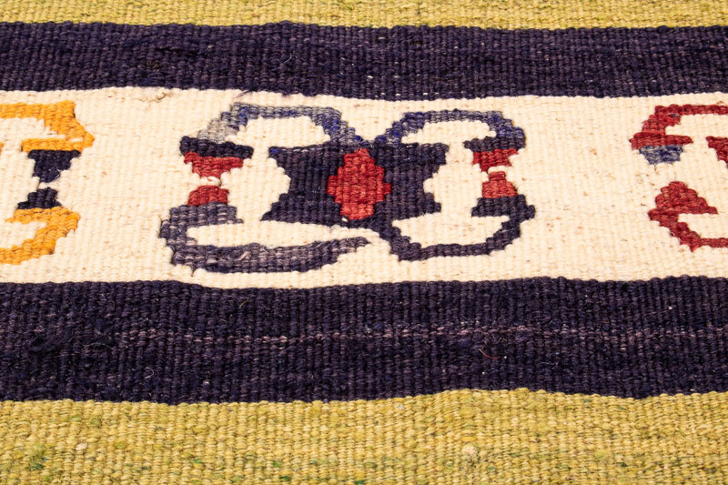 9965 Turkish Konya Kilim Runner Rug 74x321cm (2.5 x 10.6ft)