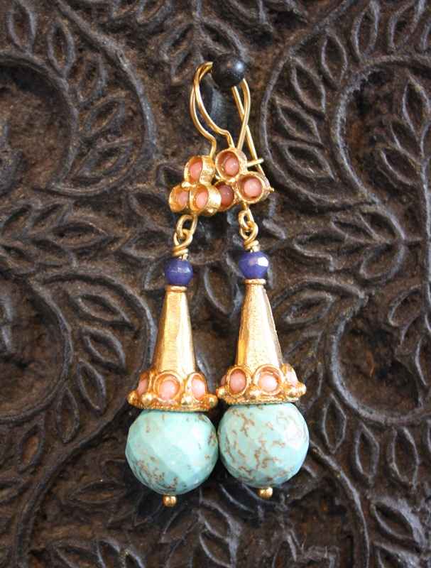 (AE130) Ottoman Design Earrings