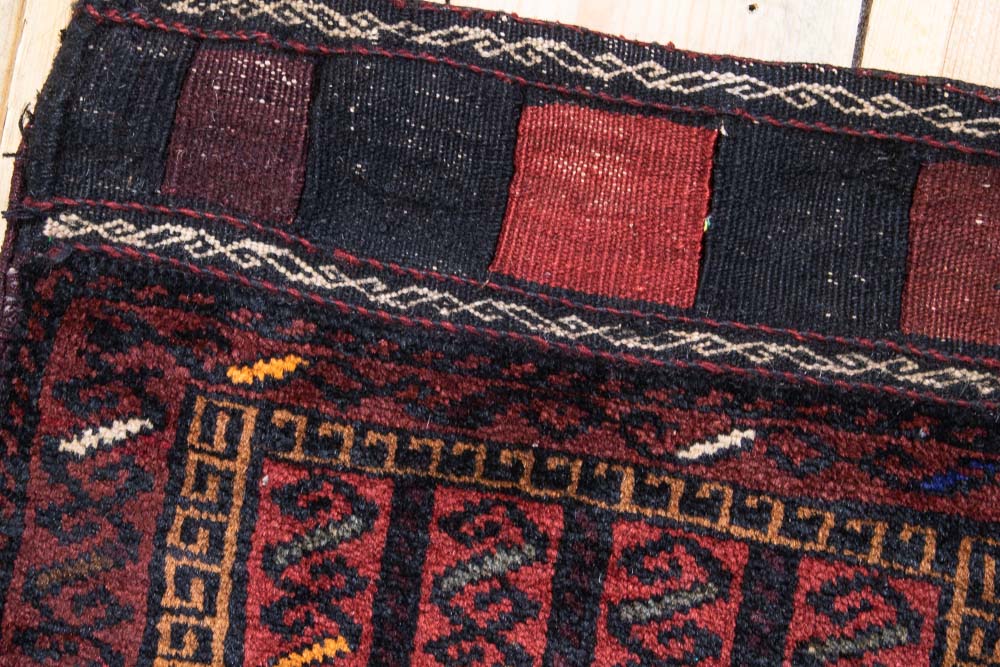 CC1443 Tribal Afghan Baluch Carpet Cushion Cover 41x43cm (1.4 x 1.5ft)