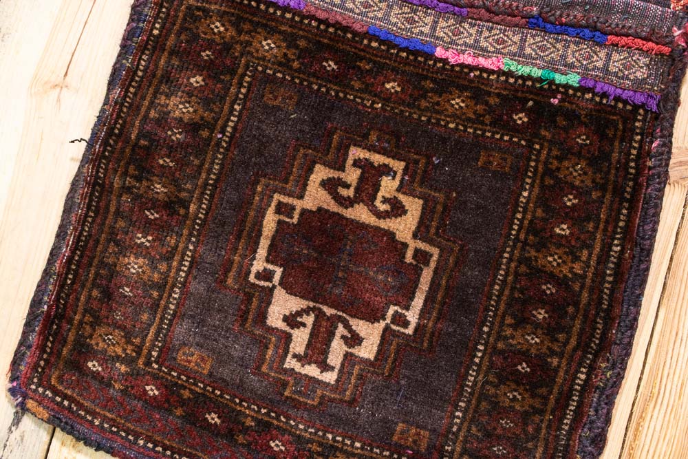 CC1444 Tribal Afghan Baluch Carpet Cushion Cover 41x43cm (1.4 x 1.5ft)