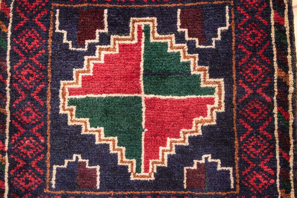 CC1448 Tribal Afghan Baluch Carpet Cushion Cover 39x43cm (1.3 x 1.5ft)