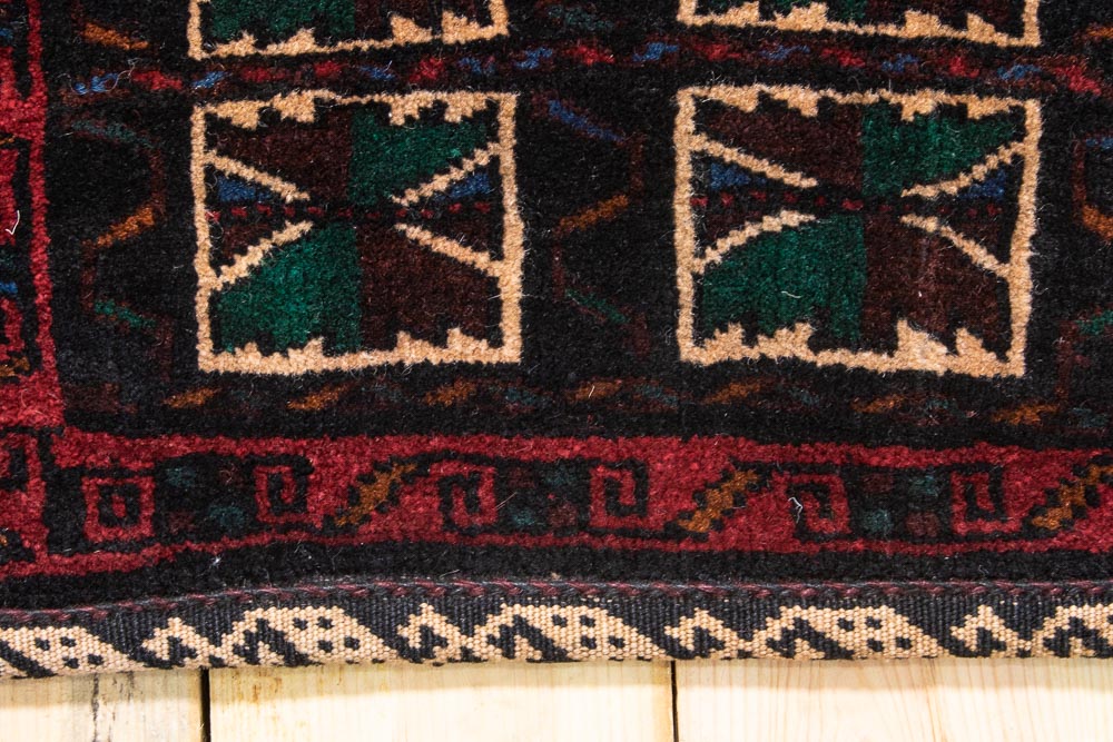 CC1450 Tribal Afghan Baluch Carpet Cushion Cover 38x41cm (1.3 x 1.4ft)
