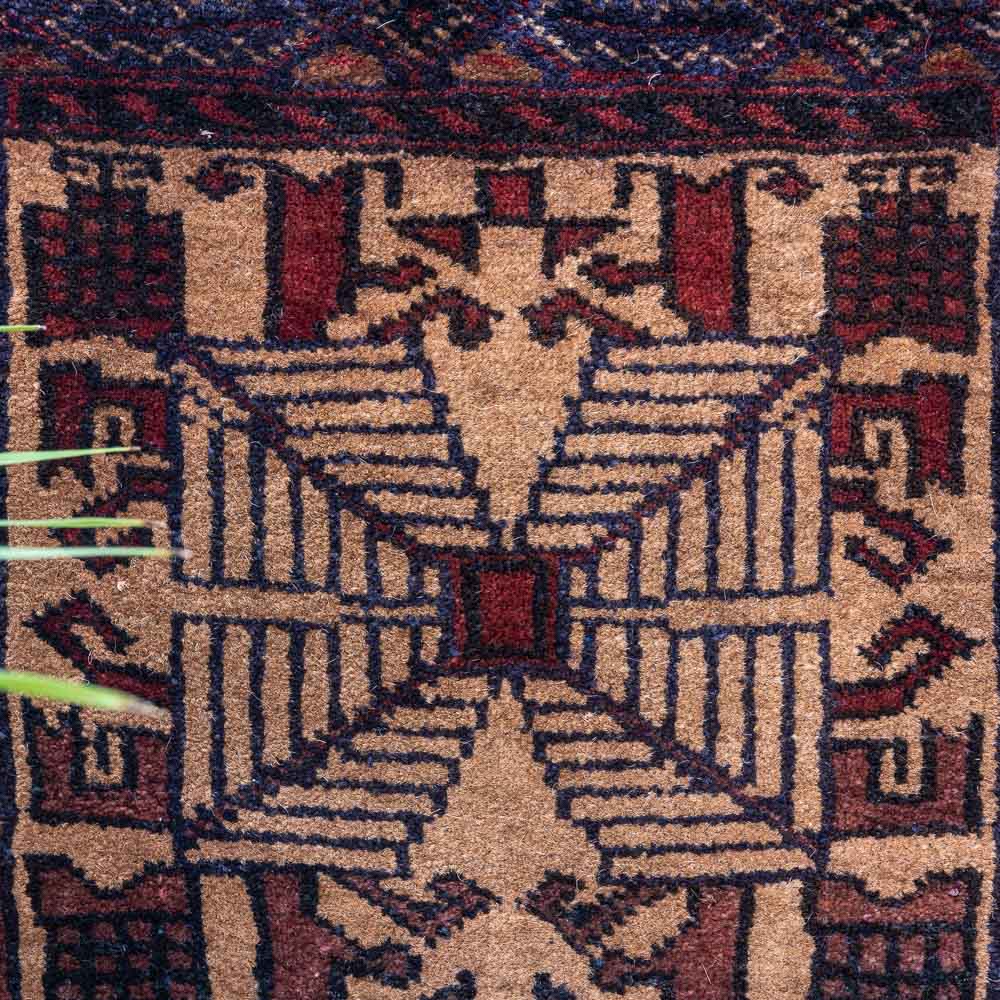 CC1464 Tribal Afghan Baluch Carpet Cushion Cover 39x41cm (1.3 x 1.7ft)
