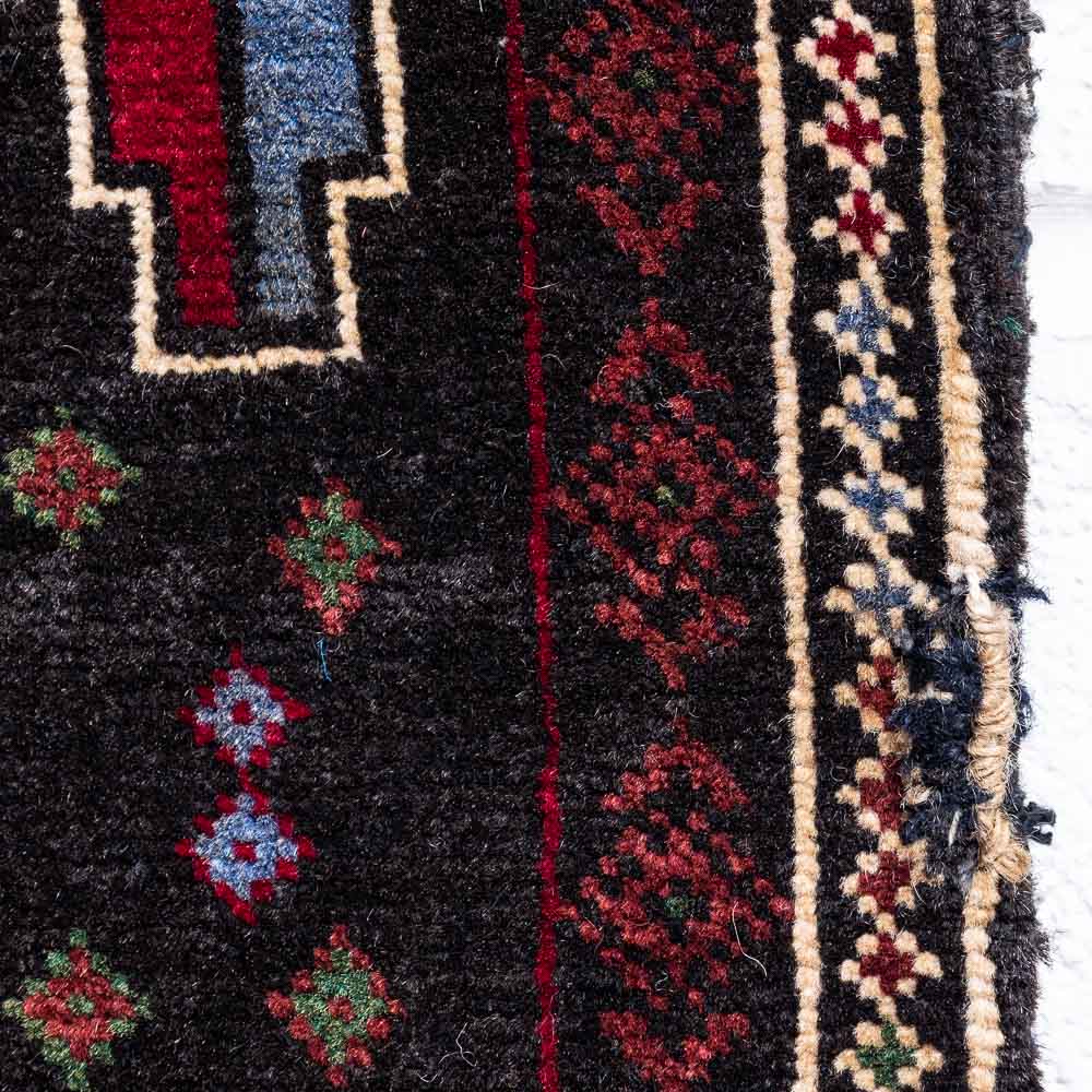 CC1469 Tribal Afghan Baluch Carpet Cushion Cover 40x41cm (1.3 x 1.4ft)