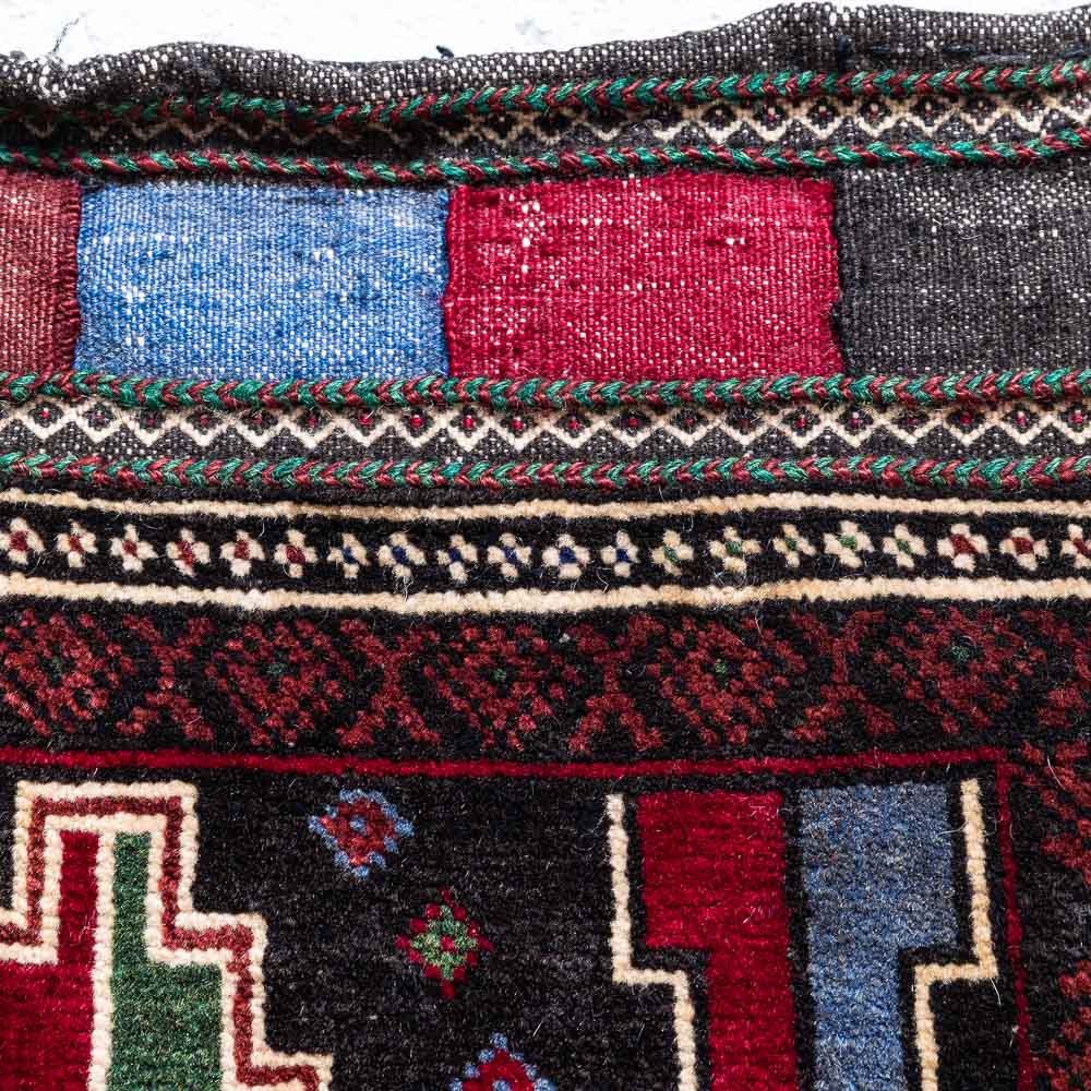 CC1469 Tribal Afghan Baluch Carpet Cushion Cover 40x41cm (1.3 x 1.4ft)