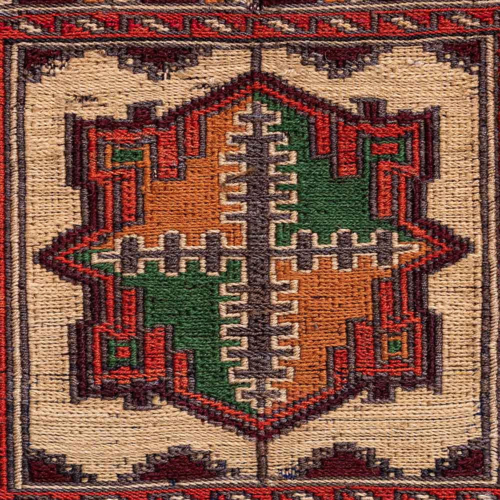 CC1472 Tribal Afghan Baluch Soumak Cushion Cover 36x41cm (1.2 x 1.4ft)