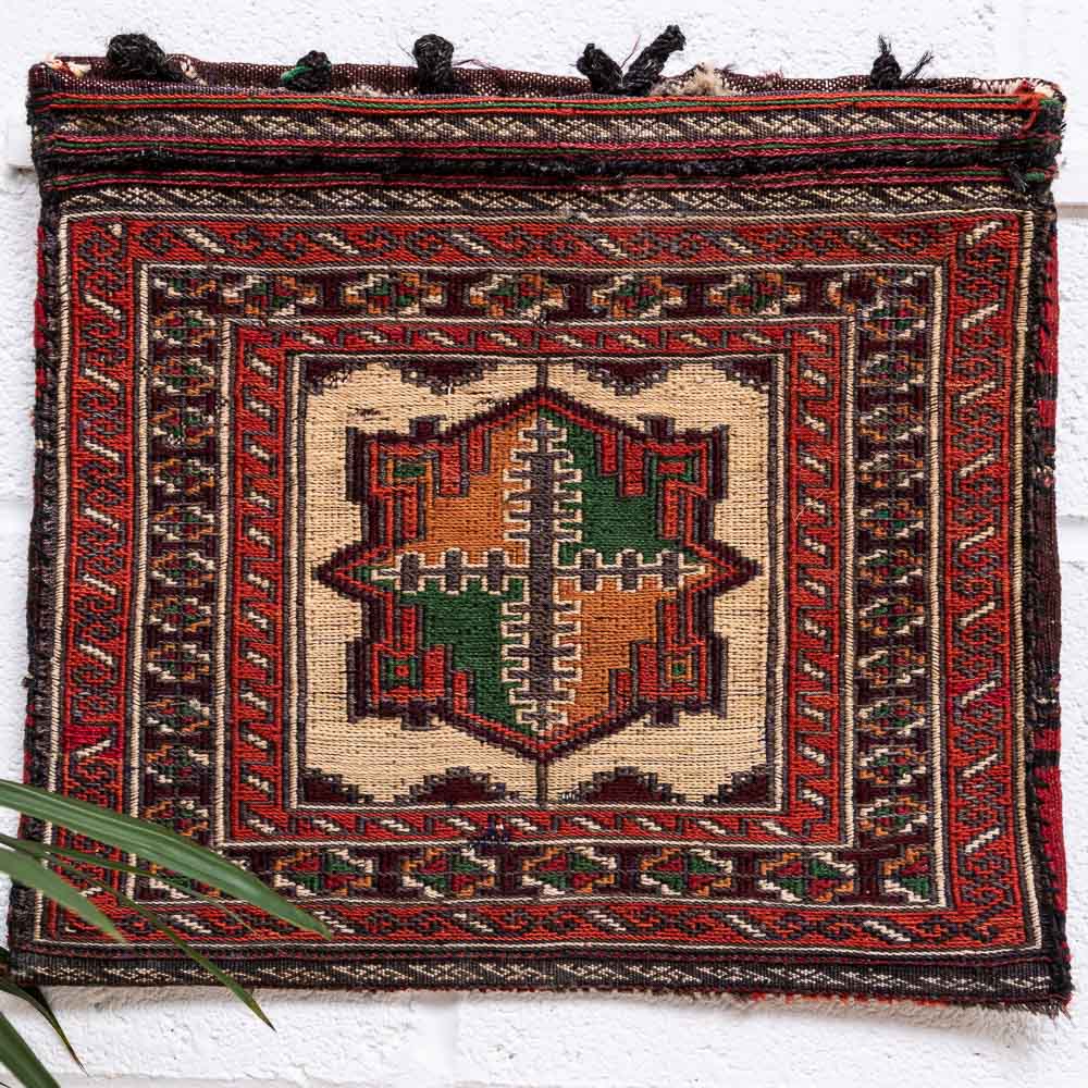 CC1472 Tribal Afghan Baluch Soumak Cushion Cover 36x41cm (1.2 x 1.4ft)