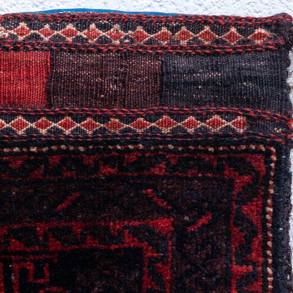 CC1495 Tribal Afghan Baluch Carpet Cushion Cover 35x41cm (1.1½ x 1.4ft)