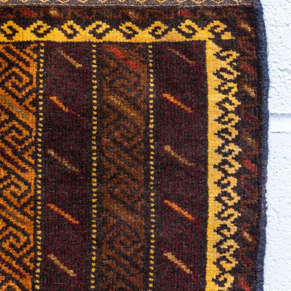 CC1527 Vintage Tribal Afghan Baluch Carpet Cushion Cover 40x46cm (1.3½ x 1.6ft)