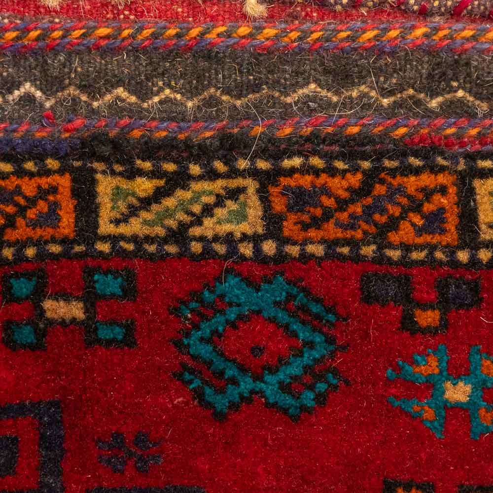 CC1555 Vintage Tribal Afghan Baluch Carpet Cushion Cover 41x53cm (1.4 x 1.9ft)