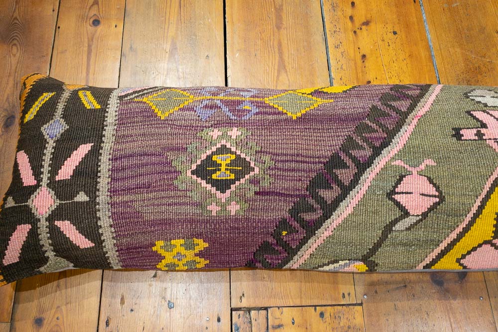 KC2142 Long Turkish Kilim Bolster Cushion Cover 40x161cm