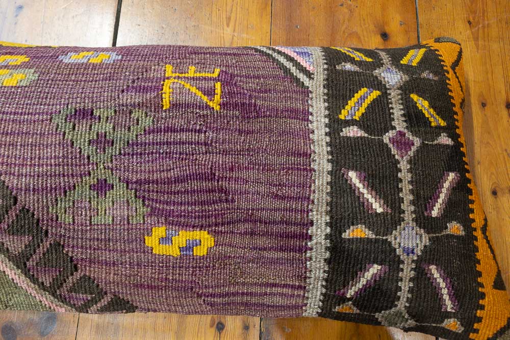 KC2142 Long Turkish Kilim Bolster Cushion Cover 40x161cm