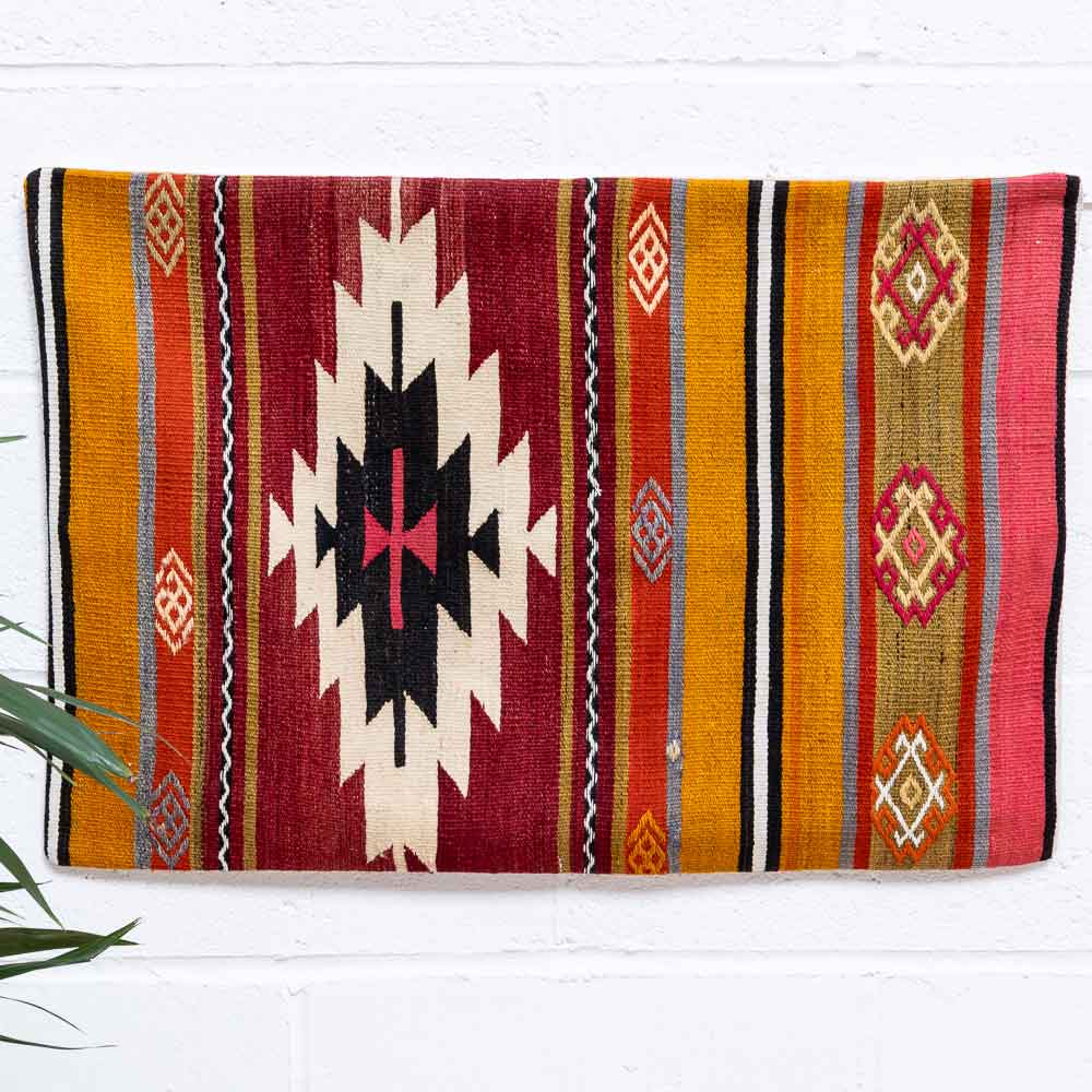 KC2290 Long Turkish Kilim Bolster Cushion Cover 53x77cm