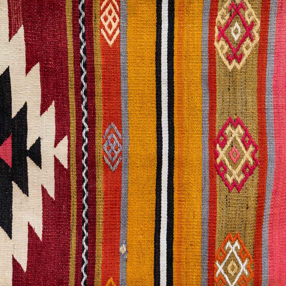 KC2290 Long Turkish Kilim Bolster Cushion Cover 53x77cm