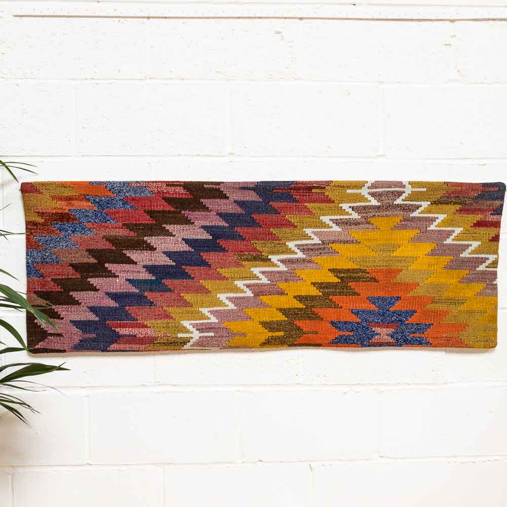 KC2299 Long Turkish Kilim Bolster Cushion Cover 50x140cm